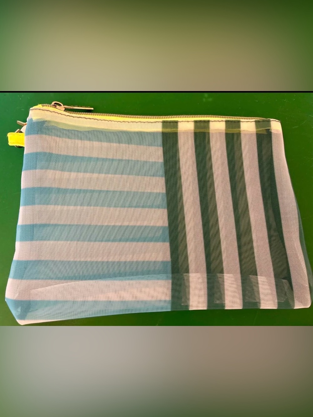 *NEW* Noted Green, baby blue & neon yellow mesh pen/pencil/accessory pouch